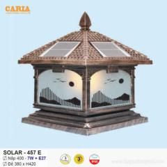 Đèn trụ cổng vuông năng lượng mặt trời Solar 457E Euroto