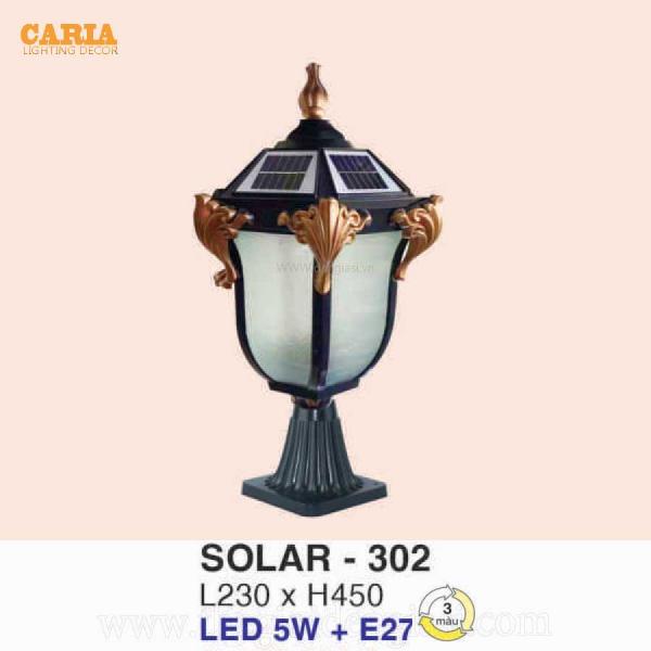 Đèn trụ năng lượng EUROTO SOLAR 302