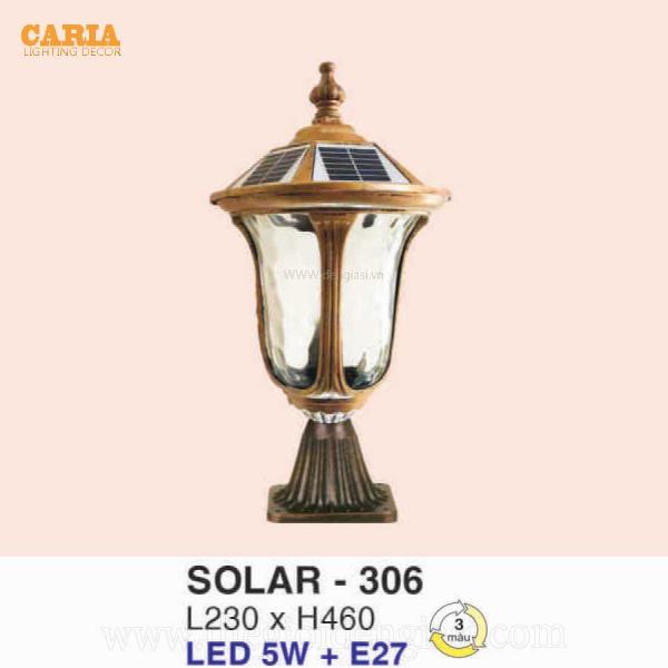 Đèn trụ năng lượng EUROTO SOLAR 306