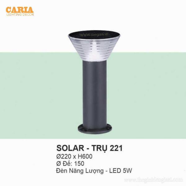Đèn Trụ Năng Lượng SOLAR-221 ɸ220x600
