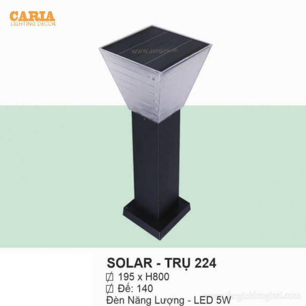 Đèn Trụ Năng Lượng SOLAR-224 ɸ220x800