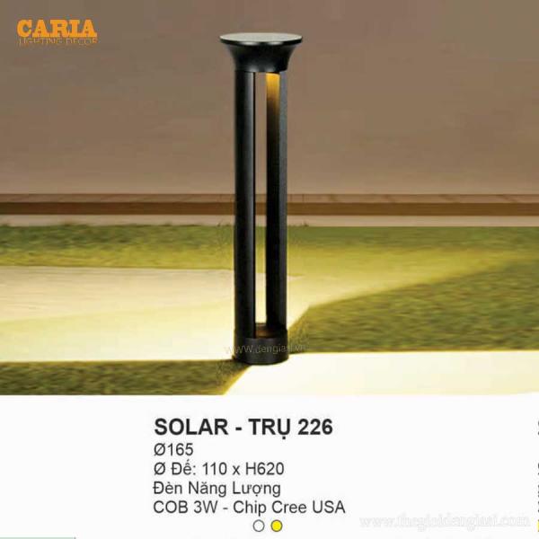 Đèn trụ năng lượng EUROTO SOLAR - TRỤ 226