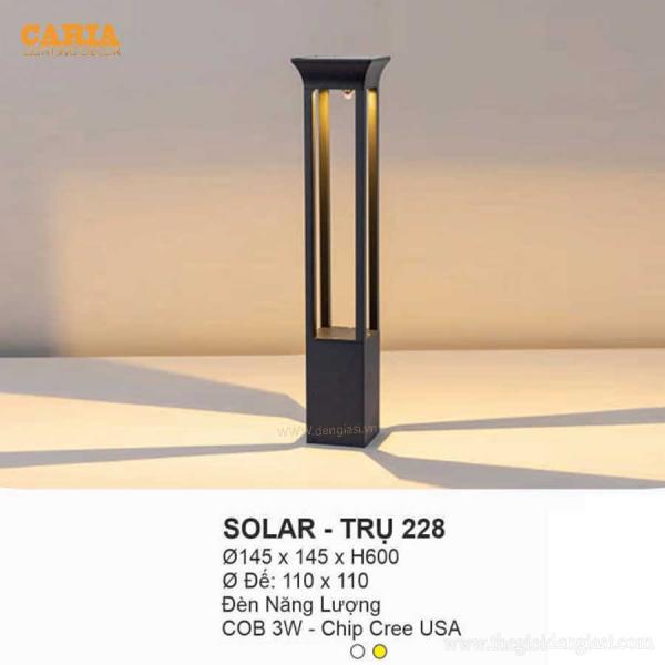 Đèn trụ năng lượng EUROTO SOLAR - TRỤ 228