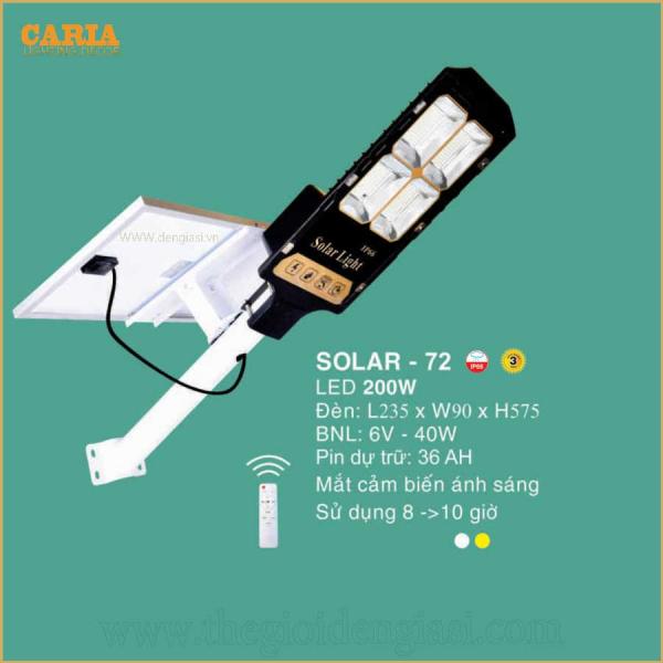 Đèn năng lượng mặt trời EUROTO SOLAR 72
