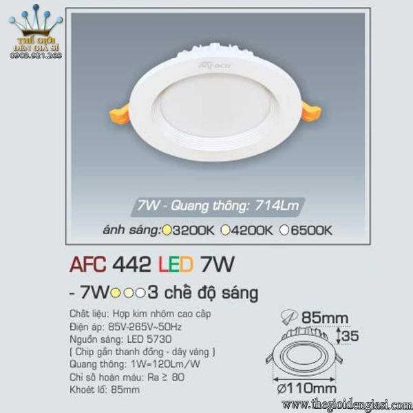 Đèn Âm Trần 7W AFC442 ɸ110