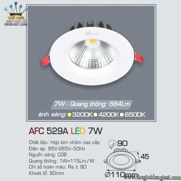 Đèn Downlight Led COB 7W AFC529A ɸ110