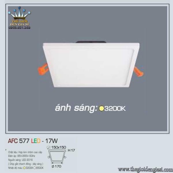 Đèn LED Âm Trần Decor Shop AFC577 17W ɸ 170
