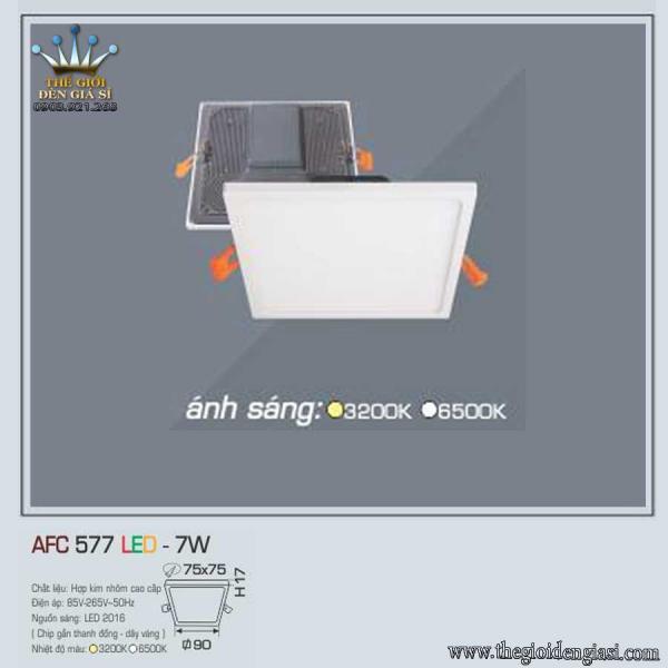 Đèn LED Âm Trần Decor Shop AFC577 7W ɸ 90