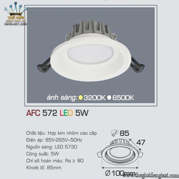 Đèn Âm Trần 5W AFC572 ɸ100