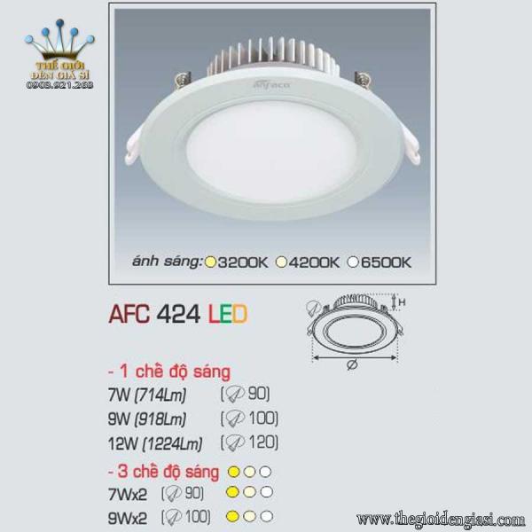 Đèn Âm Trần Anfaco AFC424 7W ɸ110