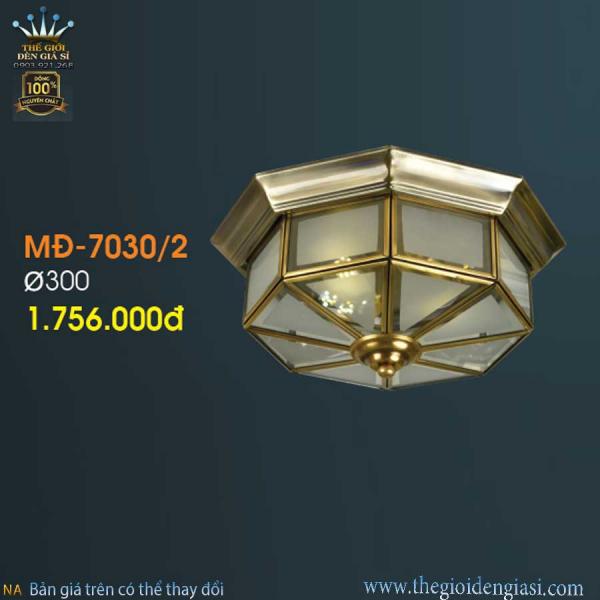Đèn Ốp Trần Đồng Verona MĐ-7030/2 ɸ 30cm
