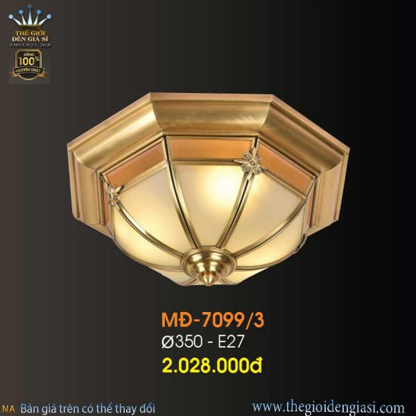 Đèn Ốp Trần Đồng Verona MD7099/3 ɸ 32cm