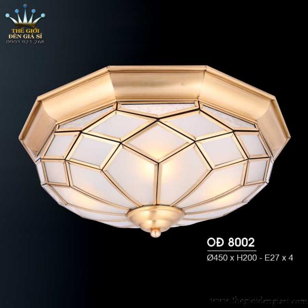 Đèn Ốp Trần Đồng Cao Cấp HUFA OĐ-8002 ɸ 450xH200mm