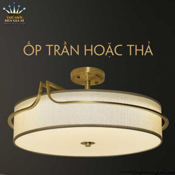 Đèn Ốp Trần Đồng Cao Cấp HUFA OĐ-8009L ɸ535xH235mm