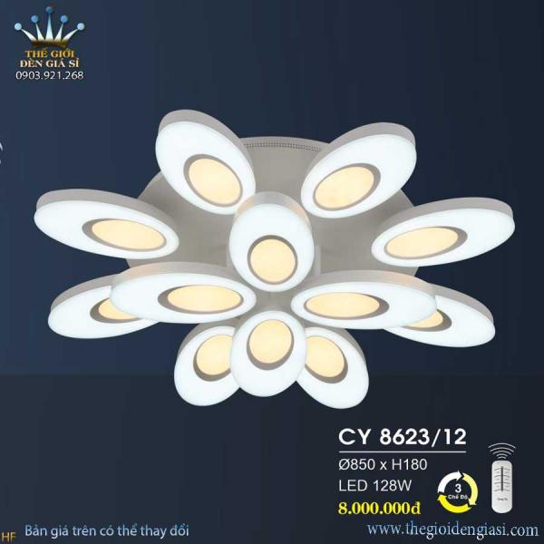 Đèn Mâm Led Nghệ Thuật HUFA CY-8623/12 ɸ 850 x H180mm