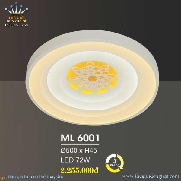 Đèn Mâm Led Kiểu Hàn Hufa ML6001 ɸ 500xH45mm