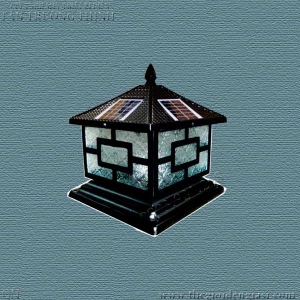 Đèn Trụ Cổng Năng Lượng Welllamp TC9111QNɸ250xH200mm
