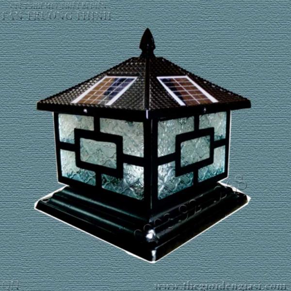 Đèn Trụ Cổng Năng Lượng Welllamp TC9127QNɸ400xH300mm