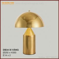 Đèn Bàn Trang Trí Phòng Ngủ ĐB34 Xi Vàng ɸL250mm