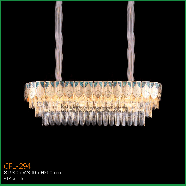 Đèn Chùm Pha Lê Euroto CFLA3 Size ɸ 1000xH1500mm