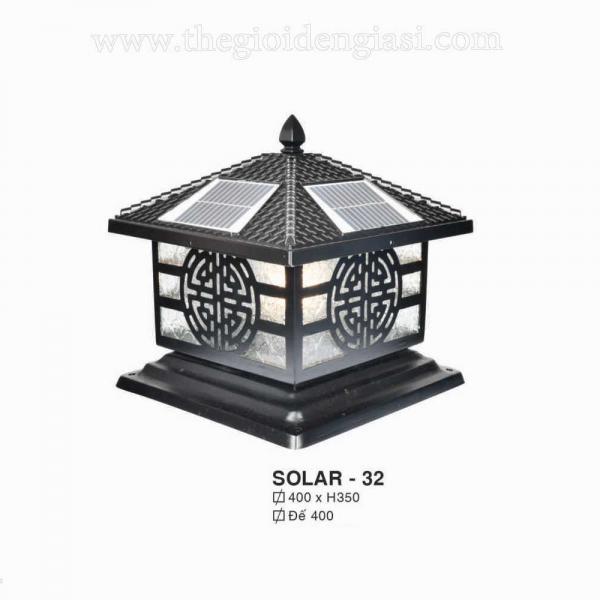 Đèn năng lượng hộp kim nhôm SOLAR 32