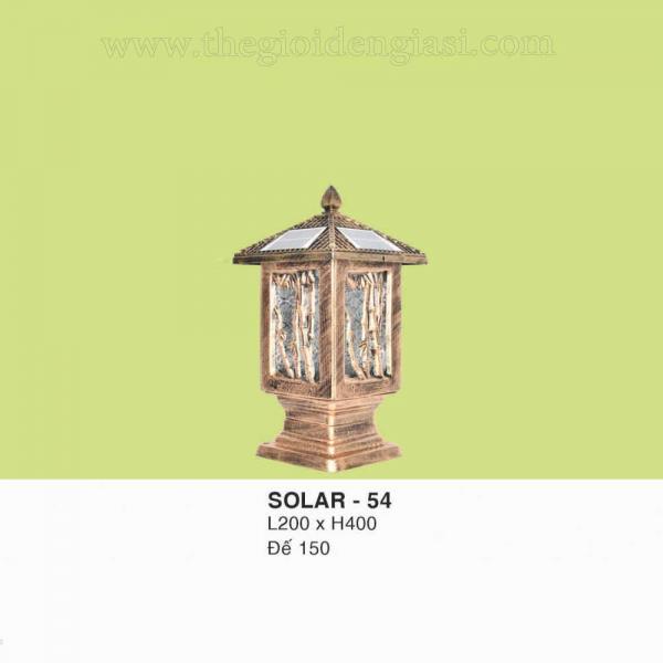 Đèn trụ sân vườn năng lượng SOLAR 54 CT