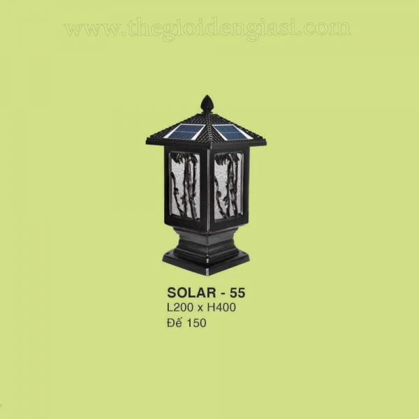 Đèn trụ sân vườn năng lượng SOLAR 55 CT