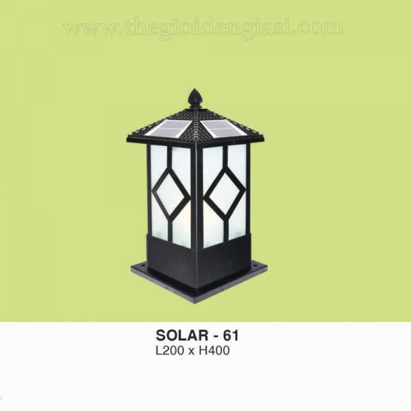 Đèn trụ sân vườn thấp SOLAR 61 CT