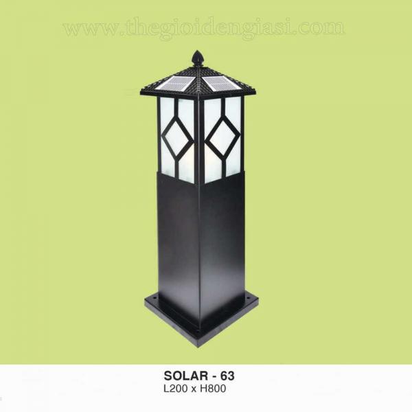 Đèn trụ sân vườn thấp SOLAR 63 CT