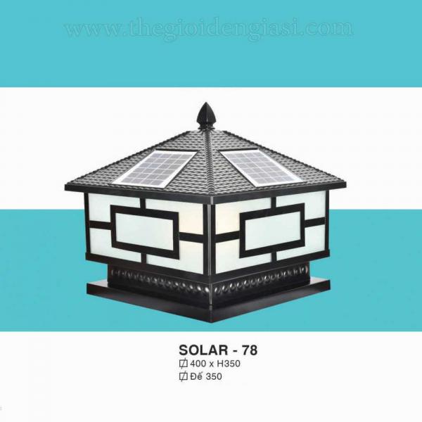 Đèn trụ cổng SOLAR 78 CT